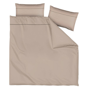 Двоен спален комплект Taupe - Памучен сатен Двоен спален комплект Taupe - Памучен сатен