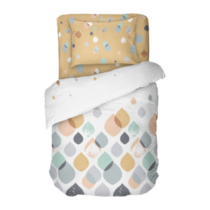 Памучно спално бельо за единично легло - Серена 