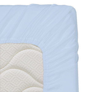 Син чаршаф с ластик 90/200 - 100% Ранфорс Син чаршаф с ластик 90/200 - 100% Ранфорс