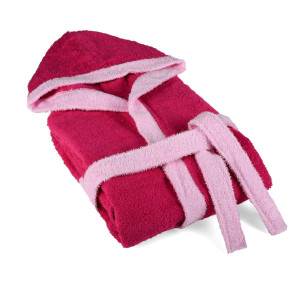 Детска хавлия за баня, розова 6-8 години Детска хавлия за баня, розова 6-8 години
