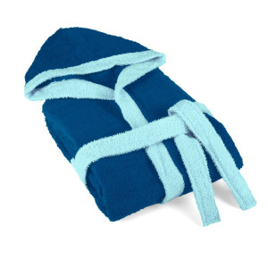 Детска хавлия за баня, синя, 9-11 години Детска хавлия за баня, синя, 9-11 години