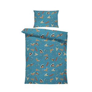 Бебешки спален комплект Индийско село - Ранфорс, 2 части  