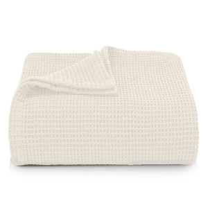 100% Памучно покривало за легло екрю Сиеста 160х230