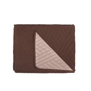 Микрофибърно покривало Релакс 160/220 - Кафяво и Бежово