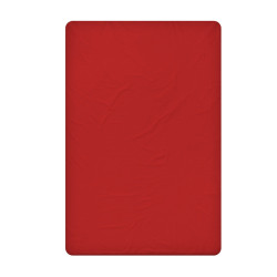 Памучен долен чаршаф в червено