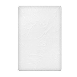 Памучен долен чаршаф в бяло