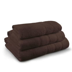 Комплект памучни хавлиени кърпи в кафяво - Перла