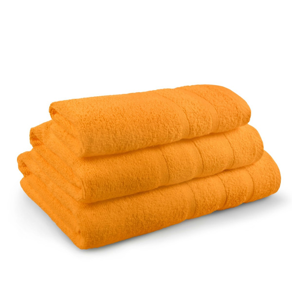 Комплект памучни хавлиени кърпи в оранжево - Перла