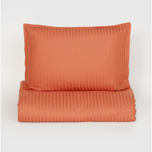 Спално бельо от 2 части Севилия - Оранжево райе Спално бельо от 2 части Севилия - Оранжево райе