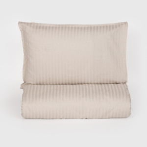 Спално бельо от 2 части Севилия - Пясъчно сиво райе Спално бельо от 2 части Севилия - Пясъчно сиво райе