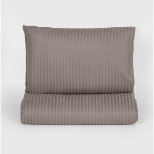 Спално бельо от 2 части Севилия - Тъмносиво райе Спално бельо от 2 части Севилия - Тъмносиво райе