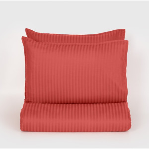 Спално бельо от 3 части Севилия - Червено райе Спално бельо от 3 части Севилия - Червено райе