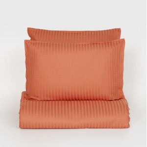 Спално бельо от 3 части Севилия - Оранжево райе Спално бельо от 3 части Севилия - Оранжево райе