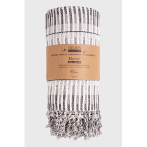 Покривало за легло Home 160х230 см. - черно и екрю Покривало за легло Home 160х230 см. - черно и екрю