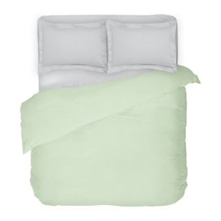 Двуцветен спален комплект, двоен Green and Gray