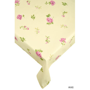 Покривка за маса - Жълта на цветя