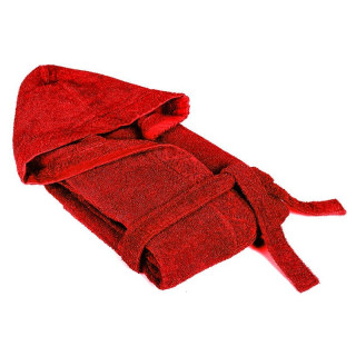 Червен халат за баня - памучен