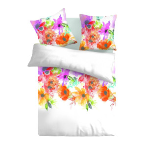 Памучен спален комплект Пъстър букет - Ранфорс