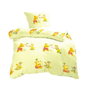 Памучно бебешко спално бельо ЗАЙО И МЕЧО - Памук Ранфорс