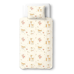 Памучно бебешко спално бельо МАЛКАТА СЪРНИЧКА - Памук Ранфорс