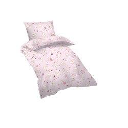 Памучно бебешко спално бельо Розово коте - Памук Панфорс