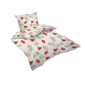 Памучно бебешко спално бельо КОТАРАКЪТ В ЧИЗМИ - Памук Ранфорс