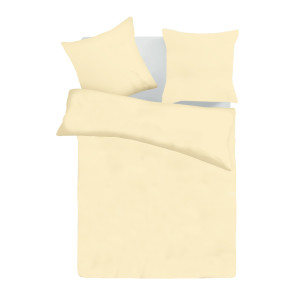 Монохромен памучен спален комплект Шампанско 