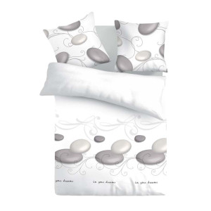 Памучен спален комплект River stones 2 - Ранфорс