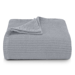 Сиво шалте за легло 160/230 Сиеста - Памук