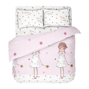 Двоен детски спален комплект - Пожелай си нещо - Ранфорс Двоен детски спален комплект - Пожелай си нещо - Ранфорс