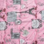 Розов Париж - спален комплект от микрофибър