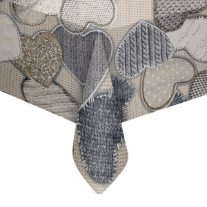 Евфектна покривка за маса Hearts - 100% Памук