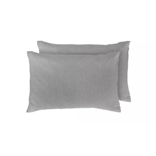 ДВЕ калъфки за възглавница в сиво - памучно трико