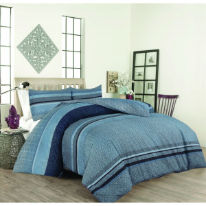 Спален комплект с олекотена завивка Трелга - Ранфорс