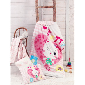 Бебешки памучен спален комплект Малката Кити - Спално бельо Ранфорс