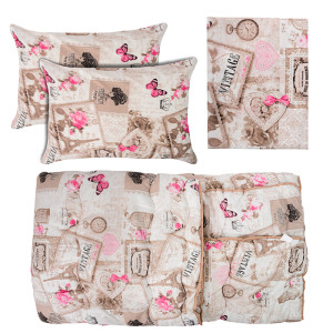 Микрофибърен спален комплект Vintage style 