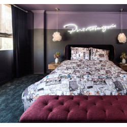 Романтичен спален комплект с 3D десен Нона