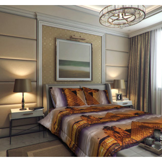 Романтичен спален комплект с 3D десен Аурелия
