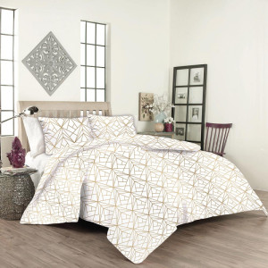 Памучен спален комплект с олекотена завивка Кристен