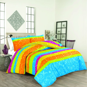 Памучен спален комплект с олекотена завивка Риоли