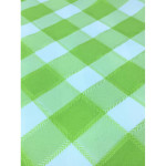 Карирана зелена покривка за маса