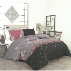 Памучен спален комплект с олекотена завивка Наоми