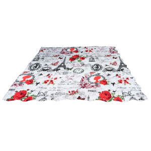 Микрофибърно покривало за спалня - Класик, червен