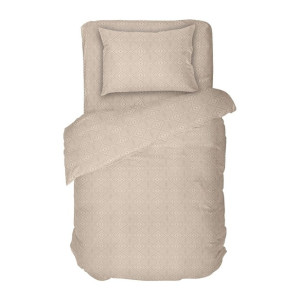 Спален комплект от ранфорс, единичен - Кафе 2