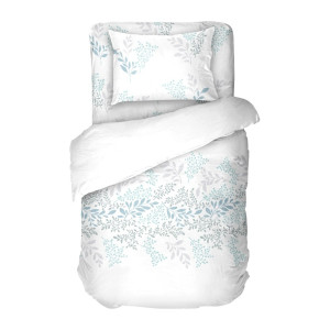 Спален комплект от ранфорс, единичен, Бял Виктория