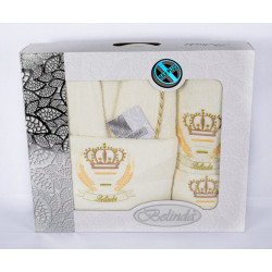 Комплект Луксозен Халат Белинда с 3 Бр. Кърпи цвят с