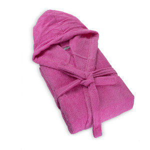 100% Памучен халат за баня Pink 100% Памучен халат за баня Pink