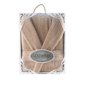 Елегантен халат в цвят капучино Beti Елегантен халат в цвят капучино Beti