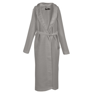 Вафлен халат за баня в сиво Вафлен халат за баня в сиво