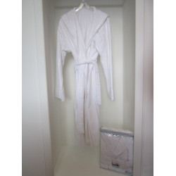 Практичен Халат Серия Кадифе Ladik - цвят БЯЛ